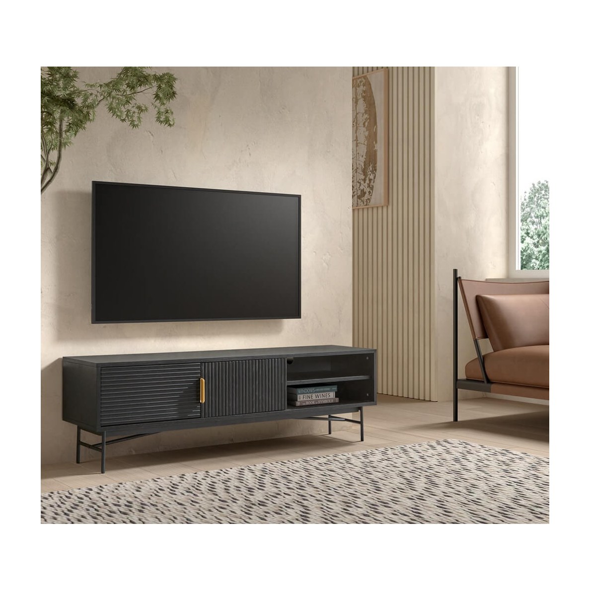 MUEBLE T.V. NEGRO - Imagen 3